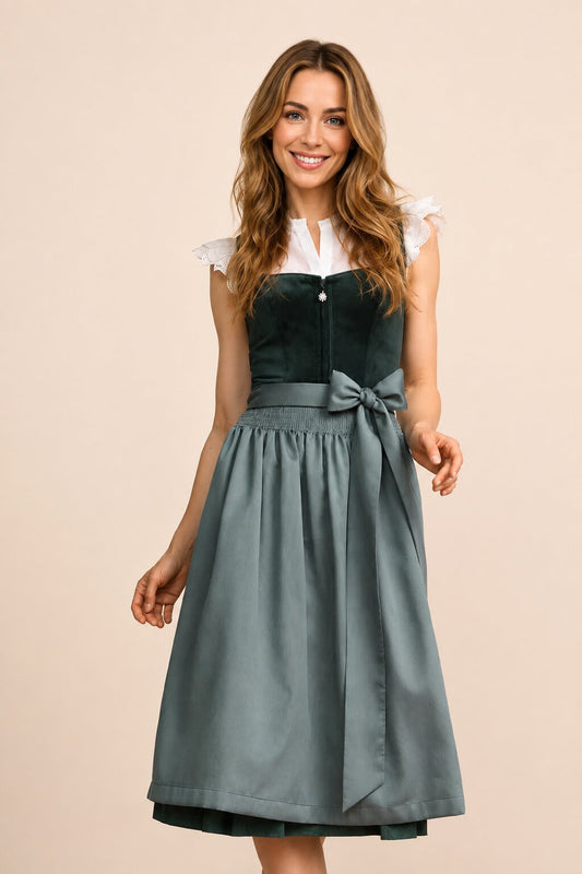 Long Dirndl Alissa Green Octoberfest Dress