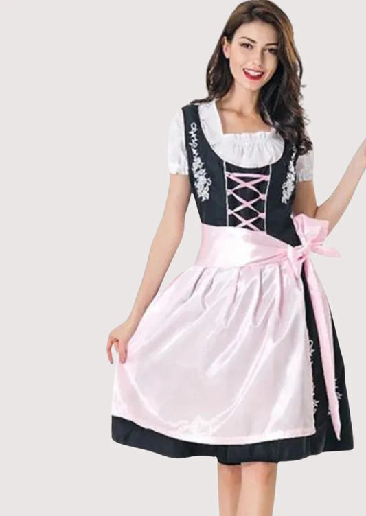 Women's Rose Pink Octoberfest Dirndl Dress
