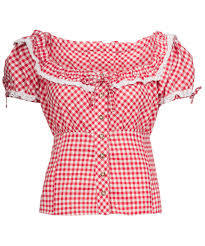 Women's White Dotted Classic Bavarian Dirndl
