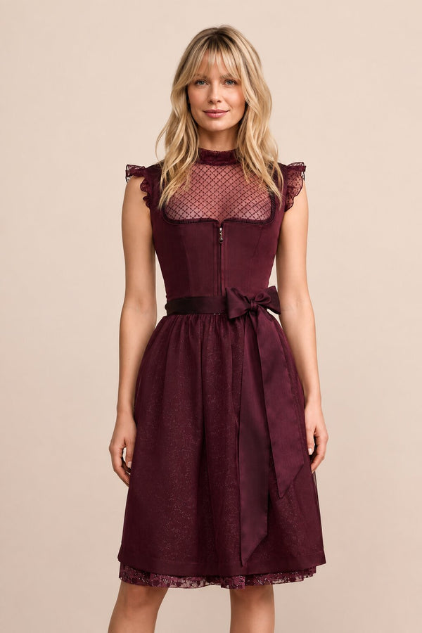 Midi Dirndl Annika Red Traditional Dress