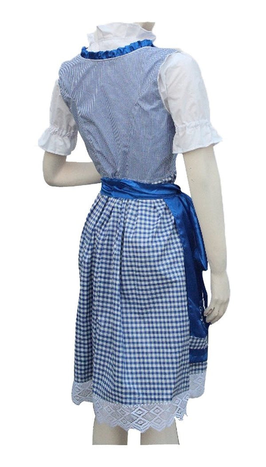 Classic Blue Traditional Bavarian Dirndl Women