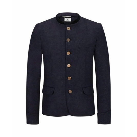 Dark Grey Traditional Trachten Jacket