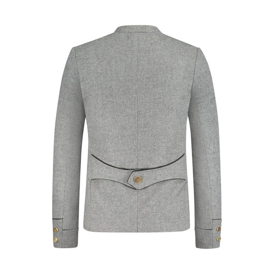 Grey Fabric Trachten Jacket