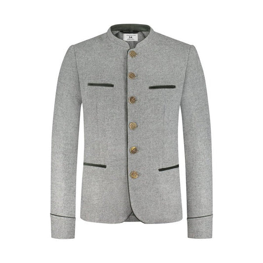 Grey Fabric Trachten Jacket