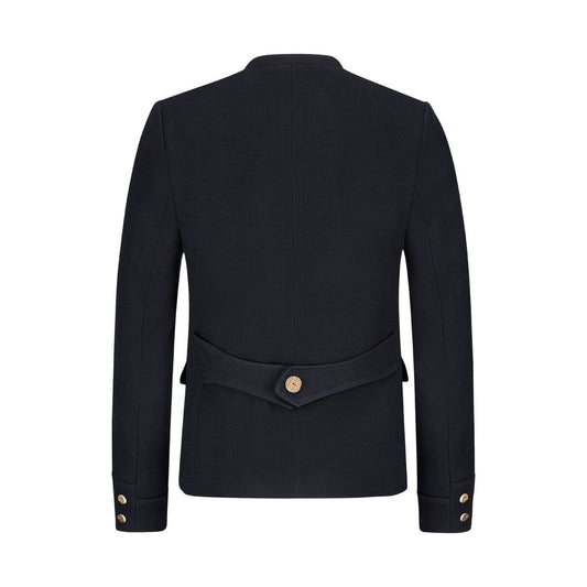 Grey Leather Trachten Jacket