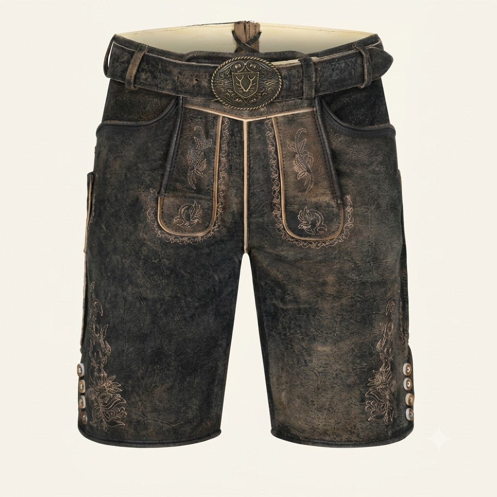 Lederhose Anton with Belt