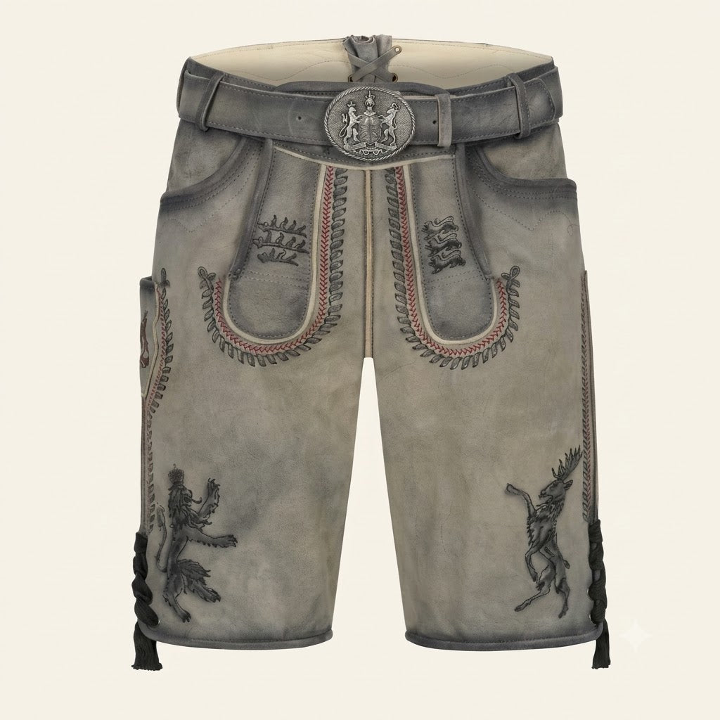 Lederhose Konrad with Belt