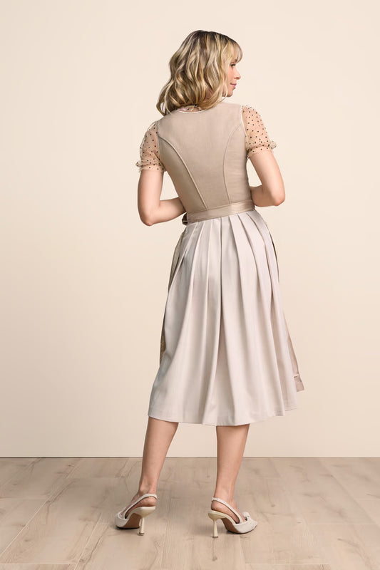 Long Dirndl Frieda Camel Skin Octoberfest Dress