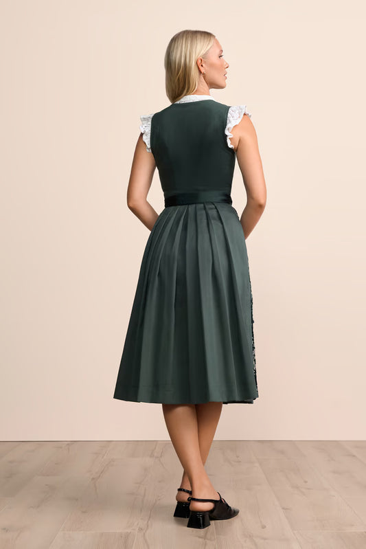 Long Dirndl Janina Emerald Green Styling Dress