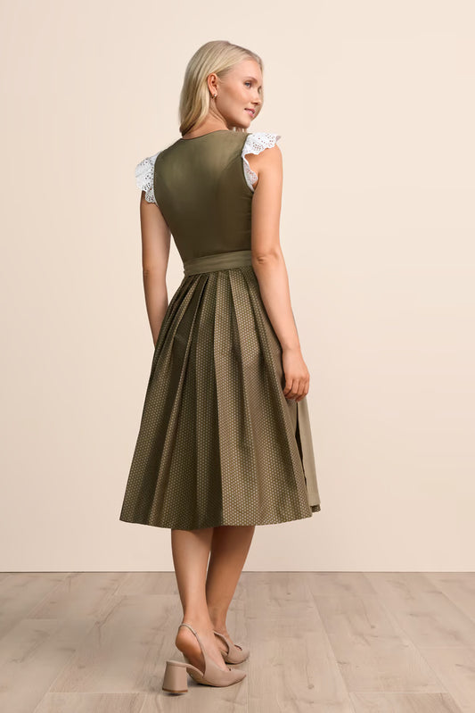 Long Dirndl Sandra Ivory Skin Festive Dress