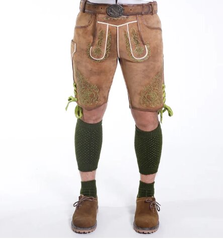 Men's Tuscan Brown Bavarian Octoberfest Lederhosen