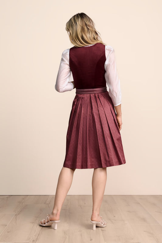 Midi Dirndl Emila Pure Red German Dress