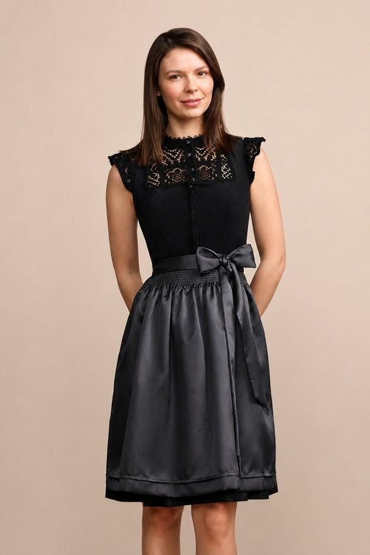 Mini Dirndl Isabel Dark Black German Dress