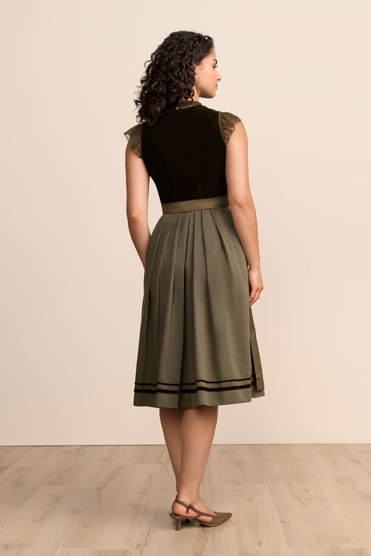 Mini Dirndl Louisa Olive Green Bavarian Dress