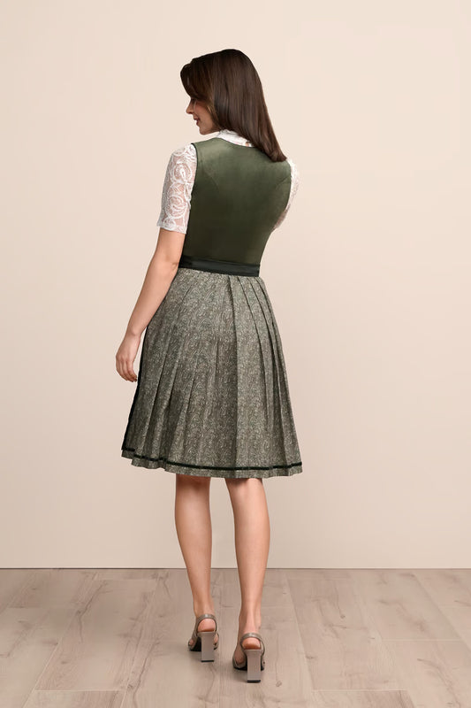 Mini Dirndl Olivia Forest Green Alpine Dress
