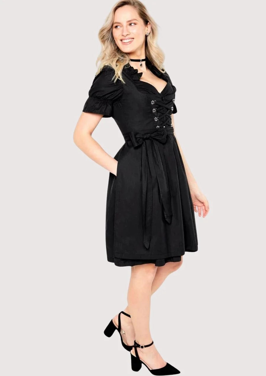 Women’s Elegant Black Styling Dirndl