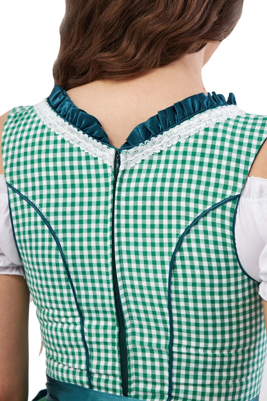 Women's Lush Green Festive Dirndl Dress