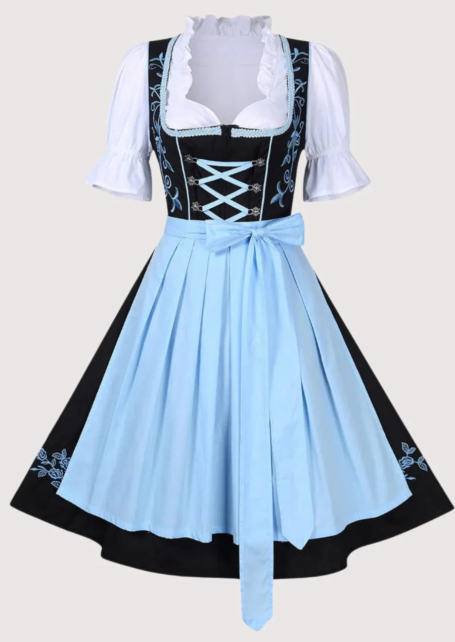Women's Natural Blue Bavarian Dirndl