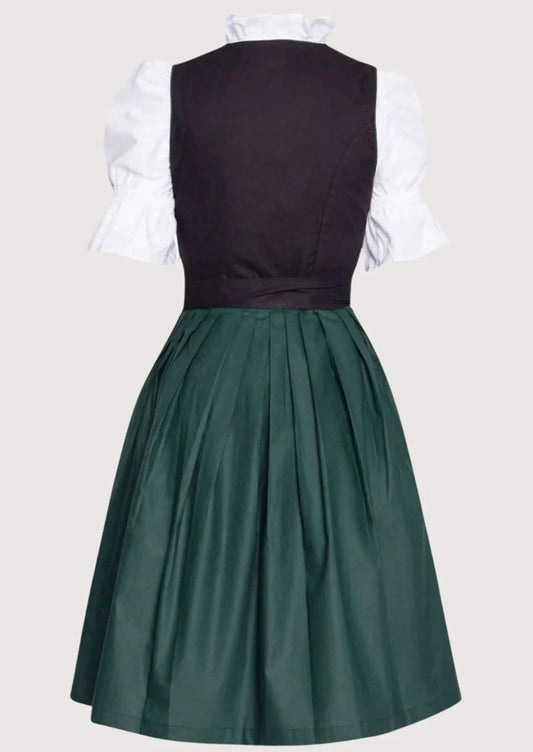 Women's Pure Black Maifest Dirndl Dress