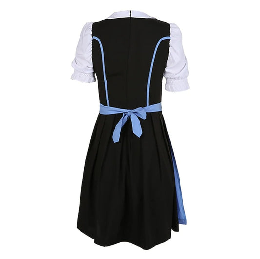 Women's Sky Blue Apron German Bavarian Dirndl